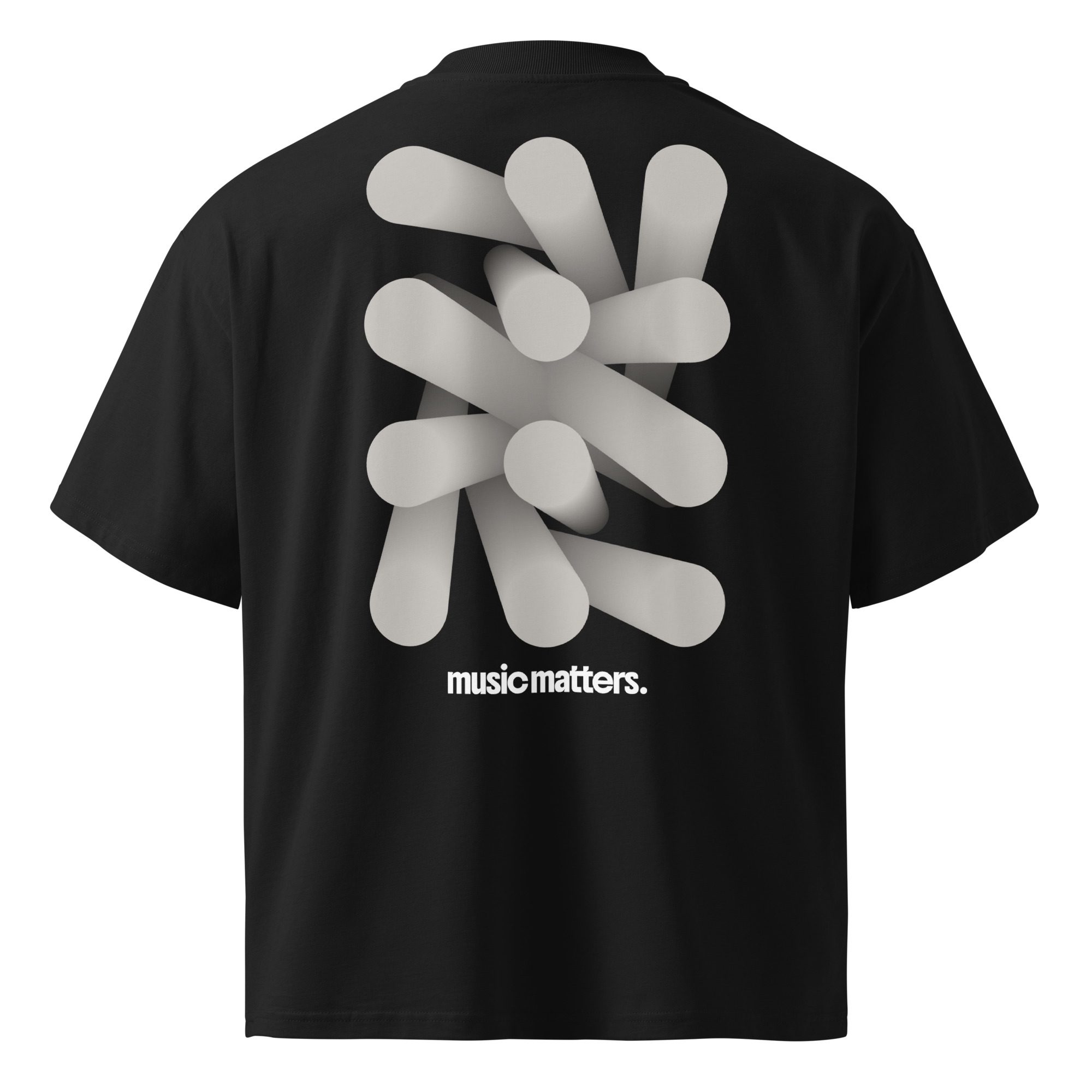 Pulse Cluster Unisex organic oversized high neck t-shirt