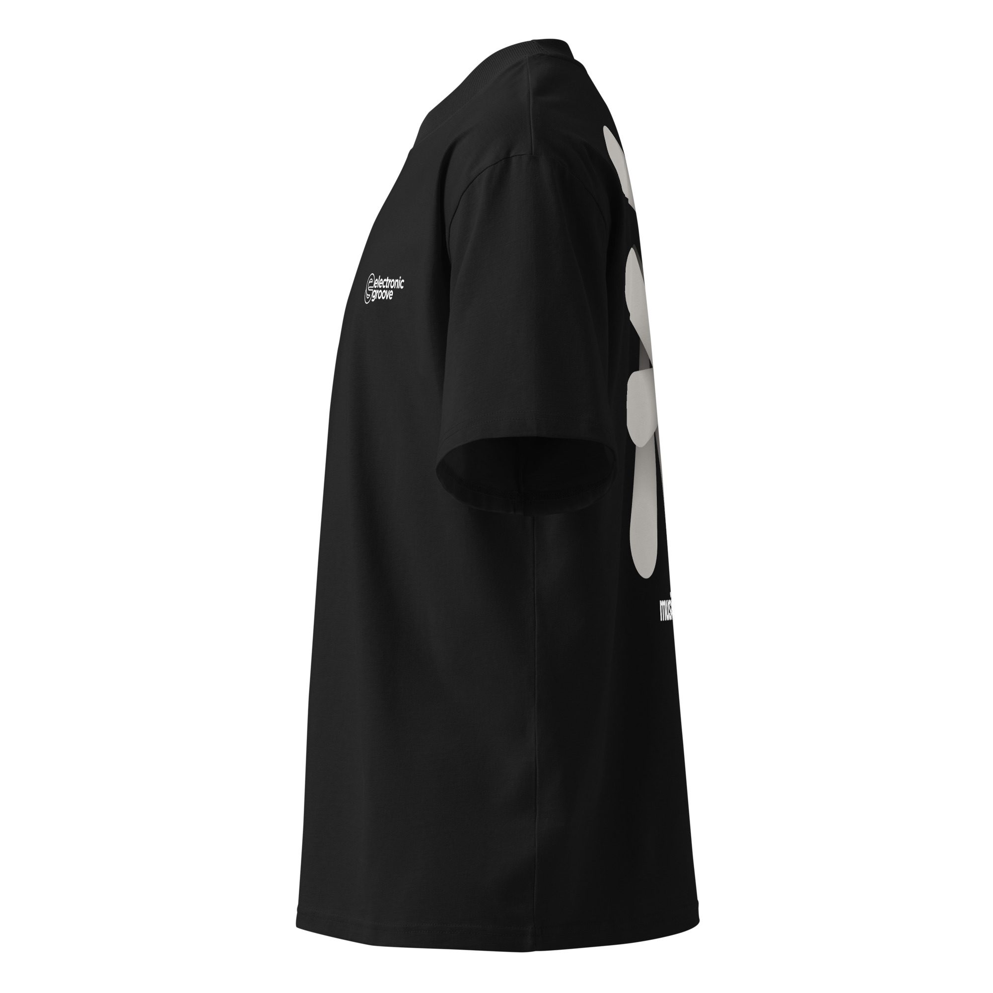 Pulse Cluster Unisex organic oversized high neck t-shirt - Image 3