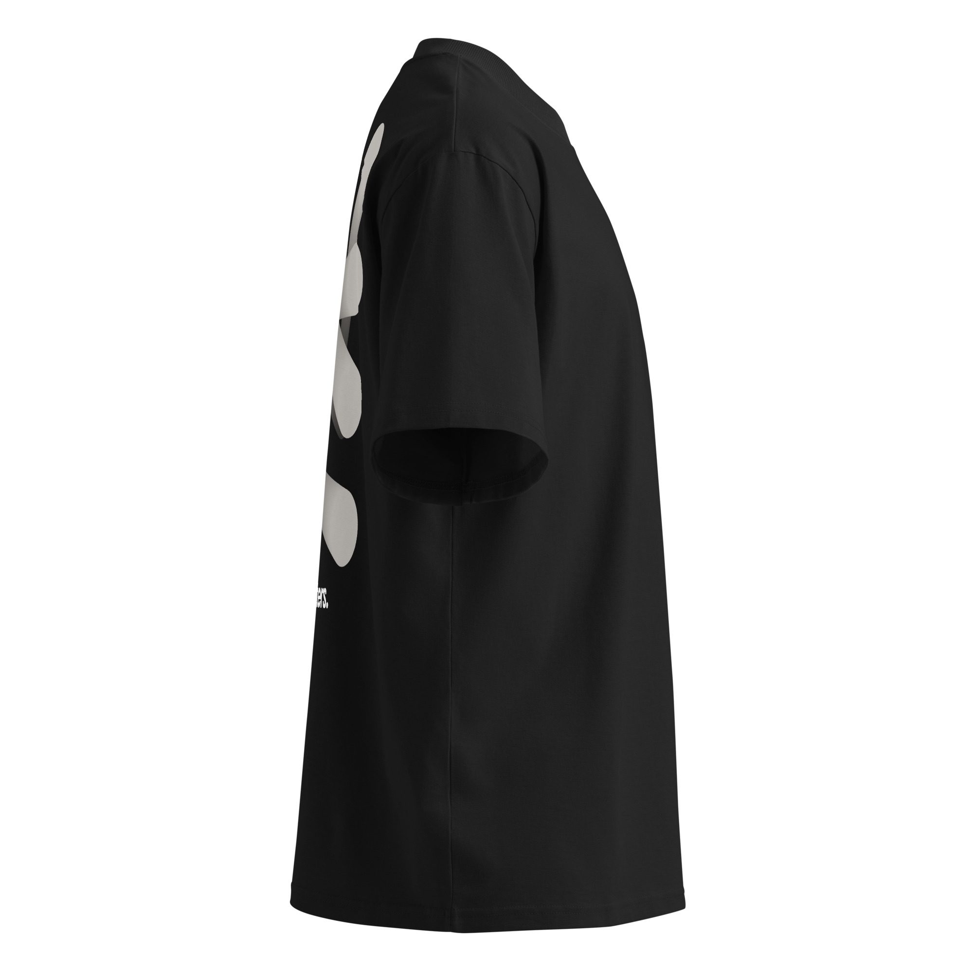 Pulse Cluster Unisex organic oversized high neck t-shirt - Image 4