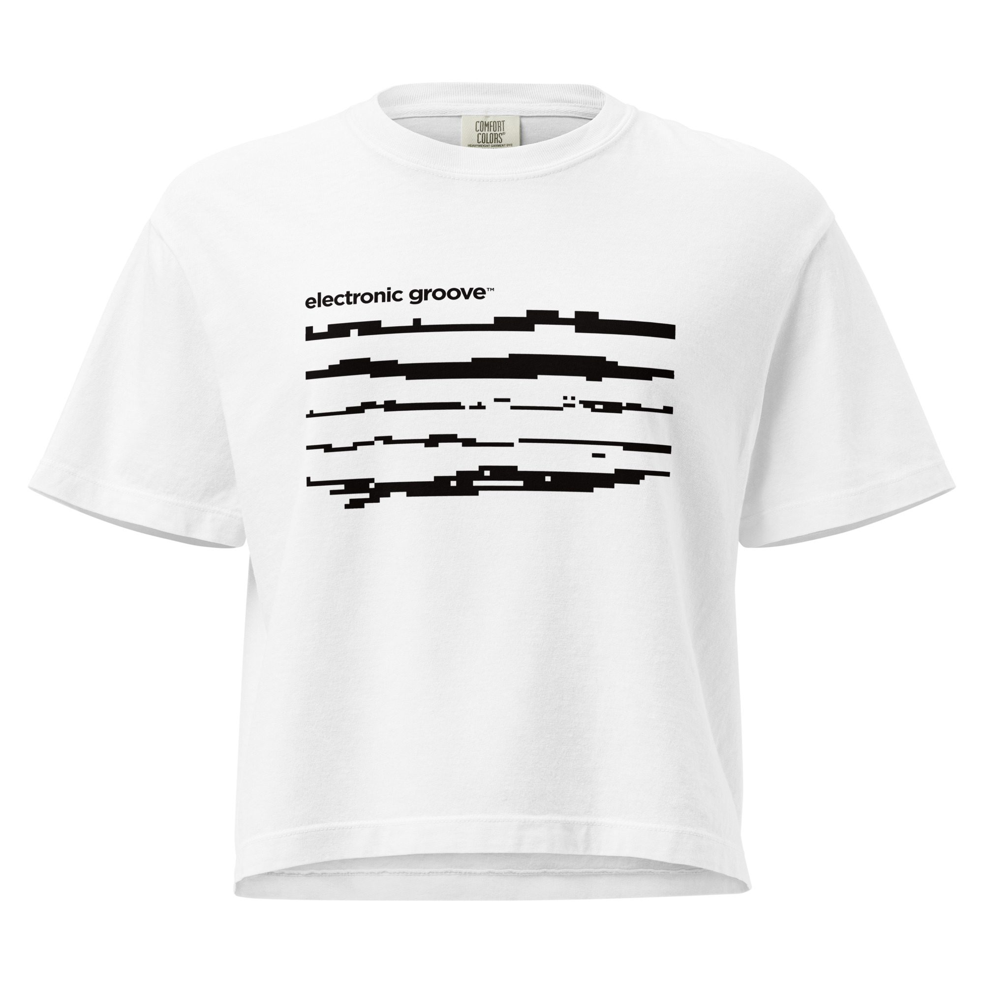 Bitmap Lines Women’s heavyweight boxy tee